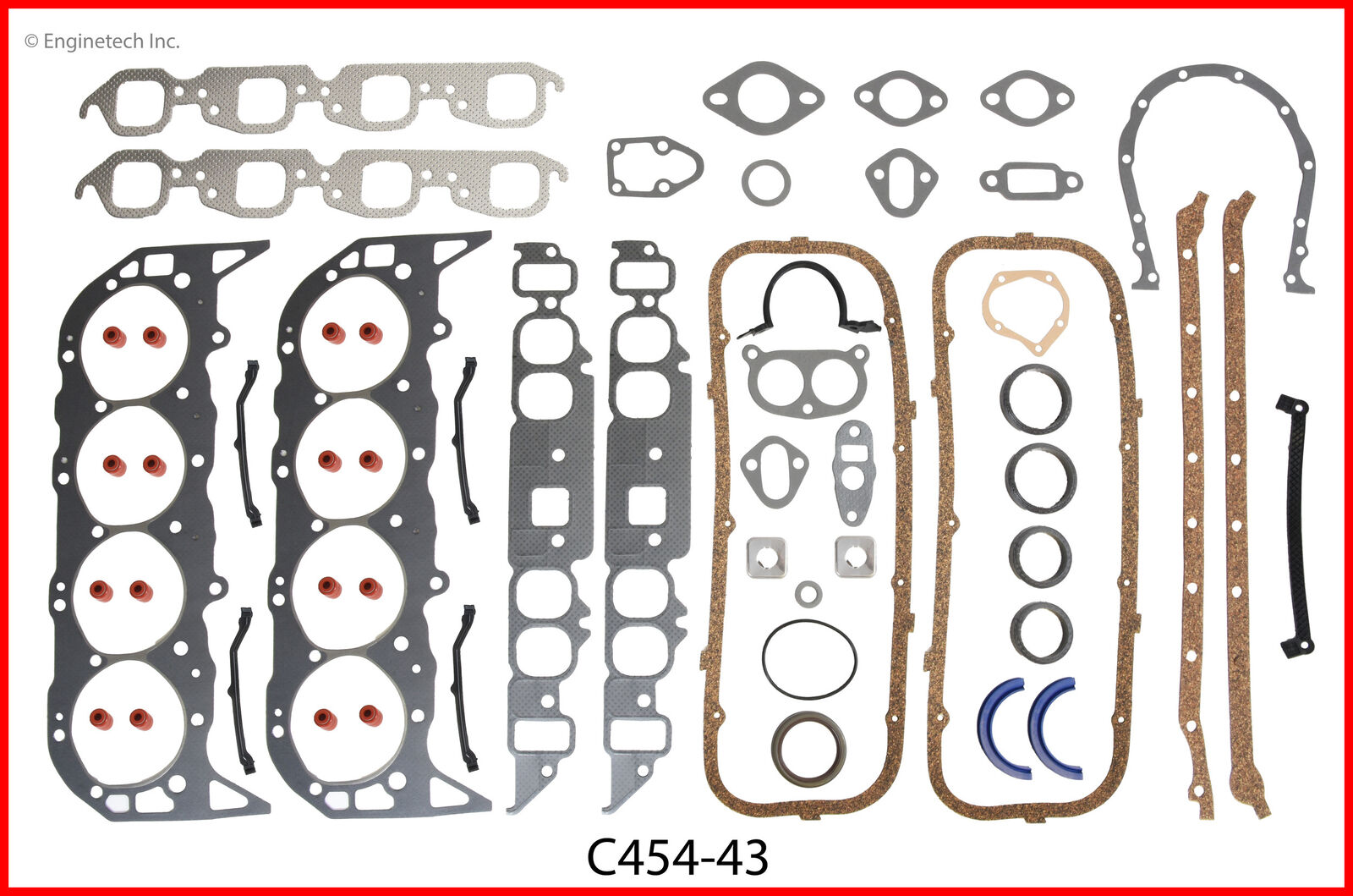 Complete Gasket Set Chevy 454 7.4L 1970-1979  Enginetech