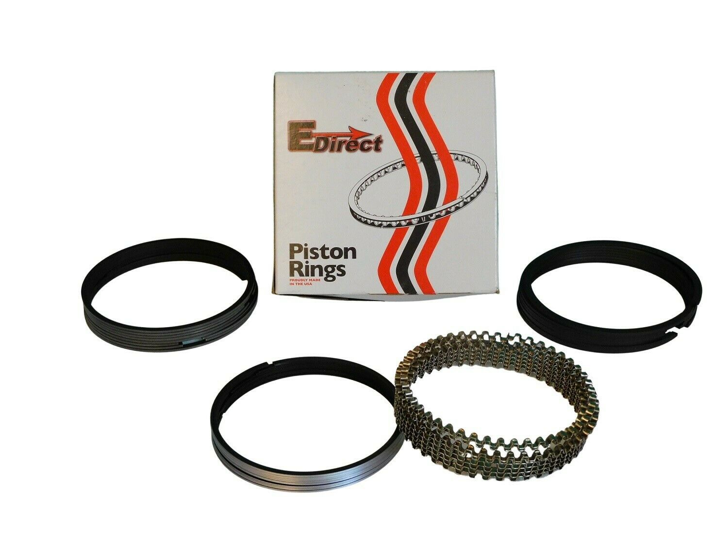 EDirect Cast Piston Rings Chevy 327 350 Ford 302 351W Dodge 360 Std