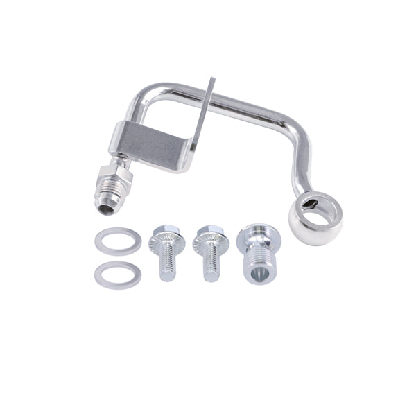 GM Type 2 Power Steering Pump Hardline, Mid mount Applications Chrome JM2014