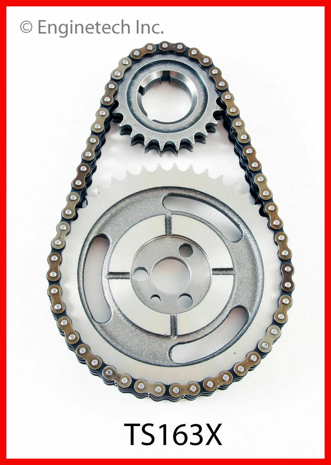 Chevy GM SBC 327 350 400 HD True Roller Timing Set 3 Keyway Enginetech