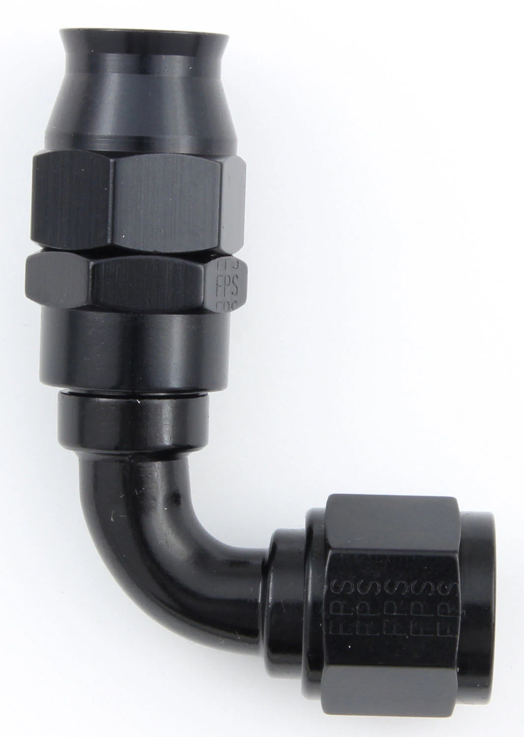 Fragola 689010-BL Real-Street 90 Degree PTFE Hose End Fitting, -10 AN, Black