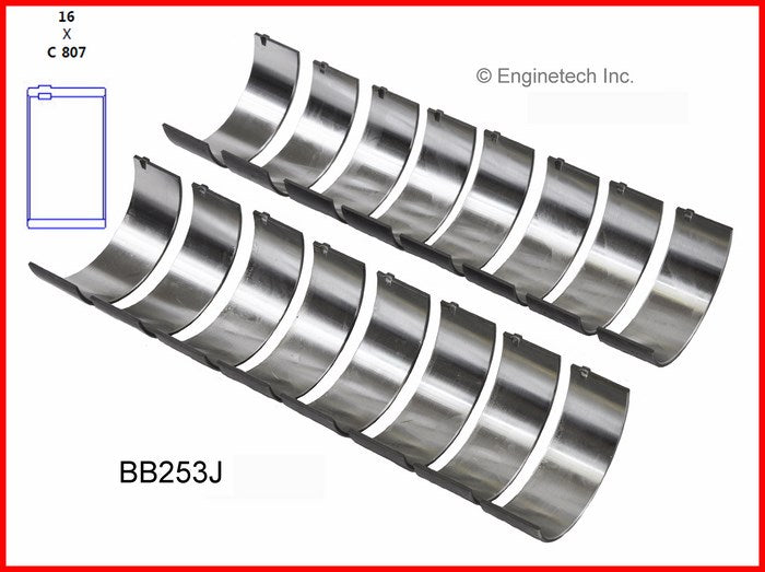 Chevy  LS 4.8L 5.3L 6.0L  Connecting Rod Bearings Enginetech BB253J STD