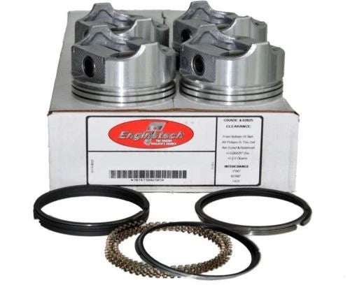 Piston & Ring Kit Chevy 2.2L Ecotec 134 2002-2008 Enginetech KIT