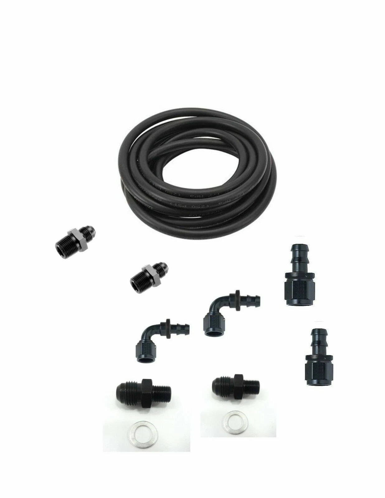 Automatic Transmission Cooler Line Kit -6AN Push Lock Hose Kit Mopar 727