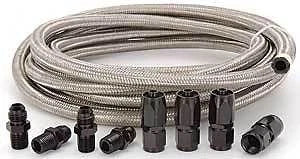Automatic Transmission Cooler Line Kit -6AN Steel Braided Hose Kit 4R100 4R70W