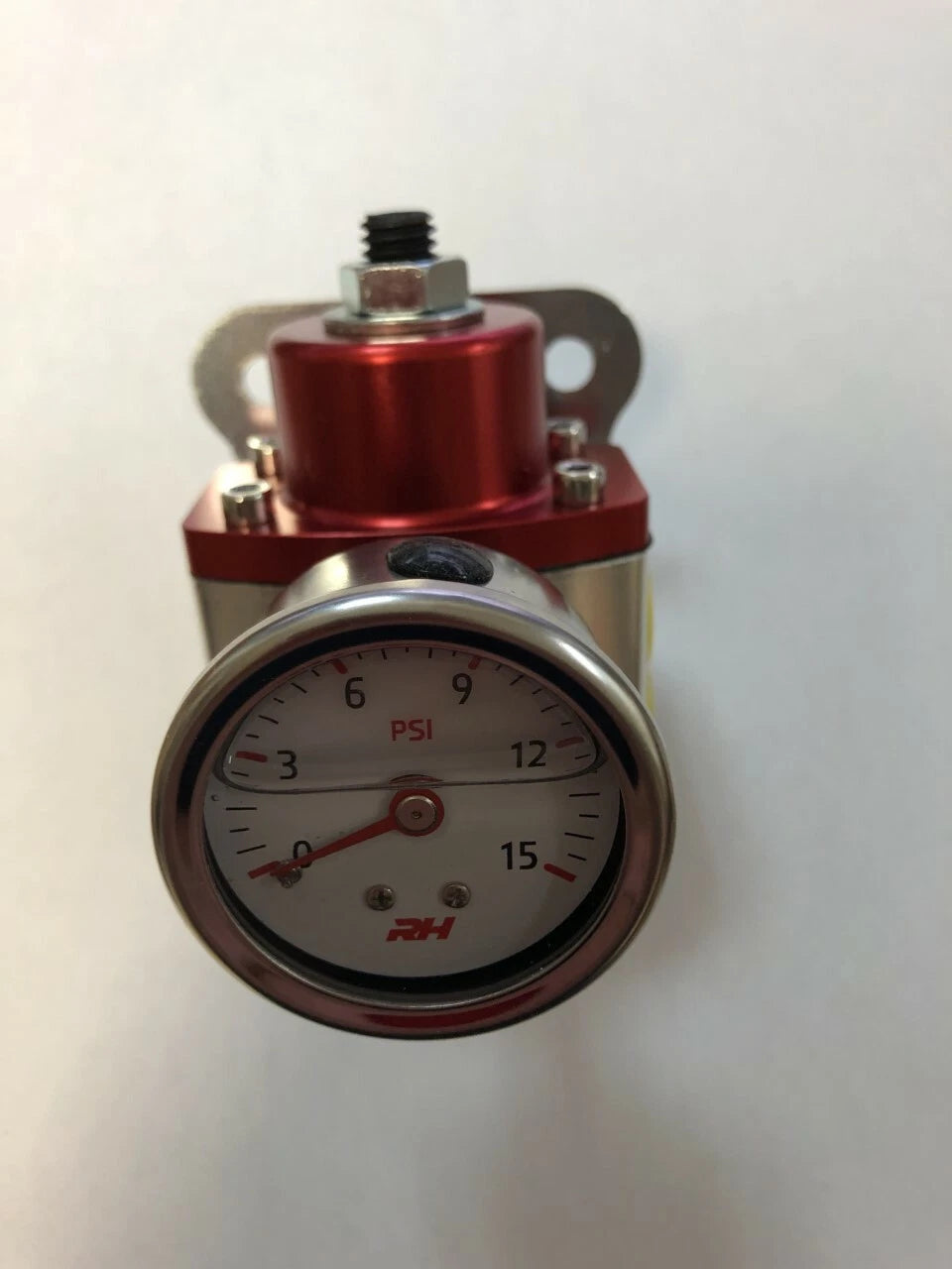 TSP 7-12 PSI Billet Fuel Pressure Regulator 3/8" NPT Anodized Red W/Gauge