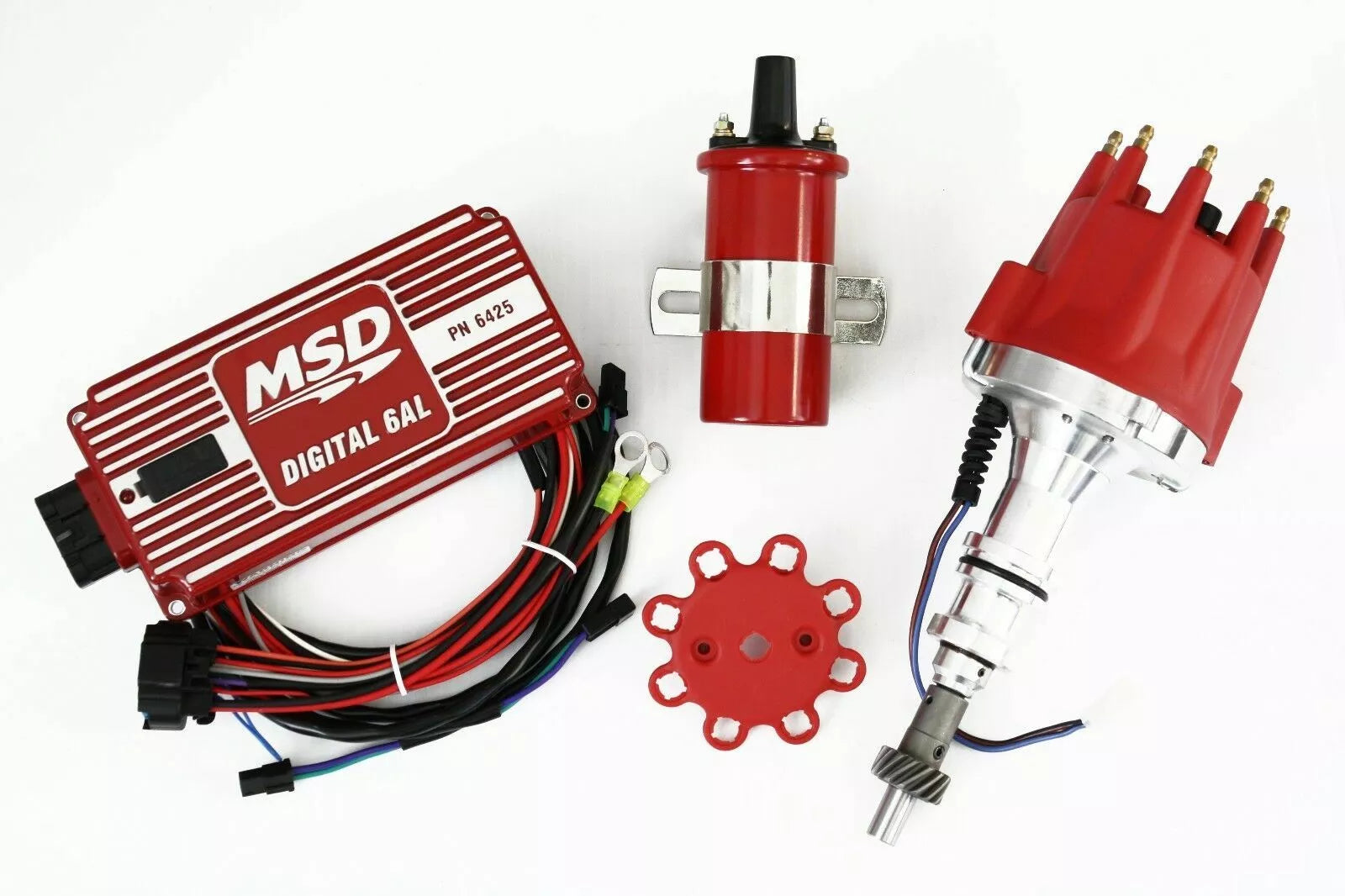 MSD Ignition 6AL Box w/ TSP Pro Billet Distributor Ford Mustang 302 Roller Cam